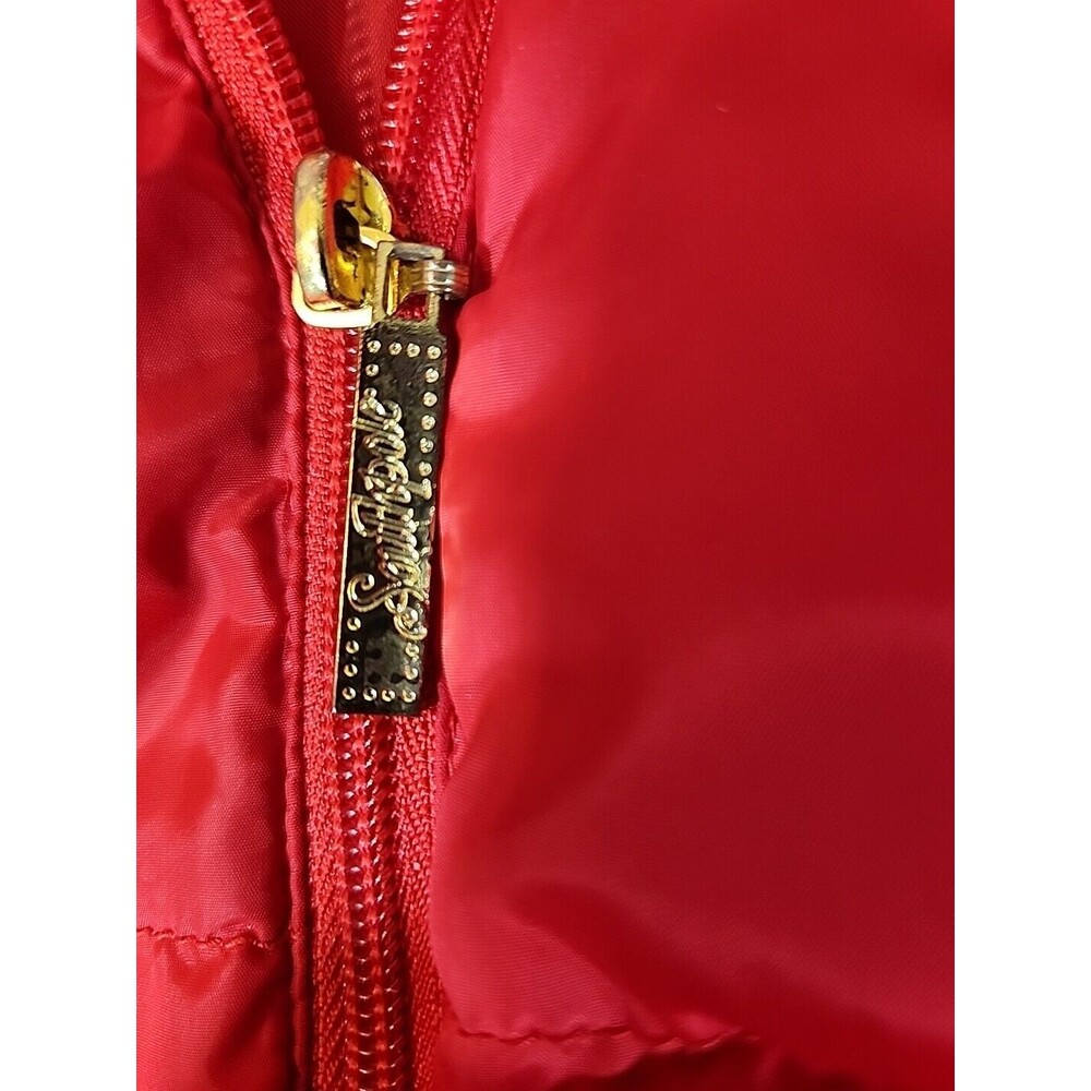 Southpole Puffer Jacket Coat‎ Parka Red Mens Zipper Hooded Warmth Extra Large - Picture 5 of 9